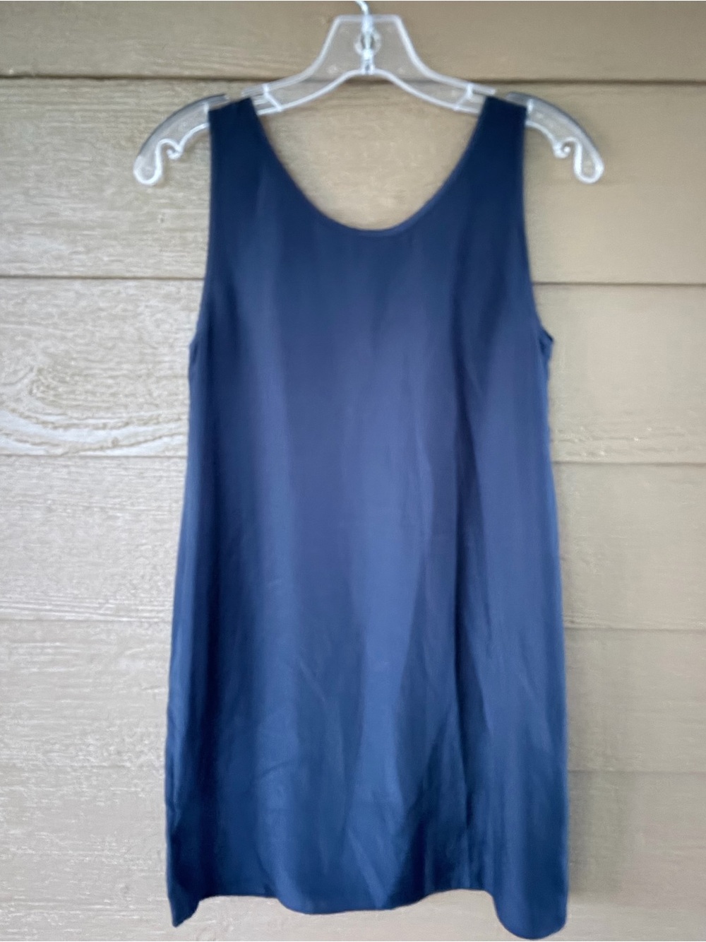 Reiss Navy Blue Sleeveless Slip Mini Dress -Sz S